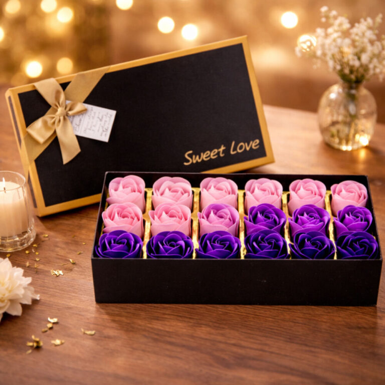 Premium Rose Box Purple Pink Valentine 2