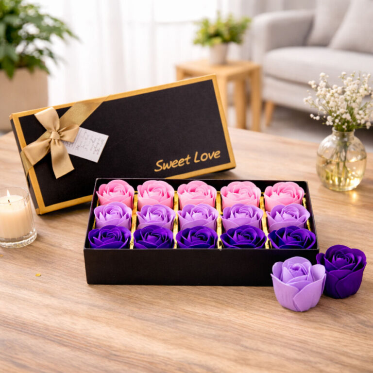 Premium Rose Box Purple Pink Valentine 3