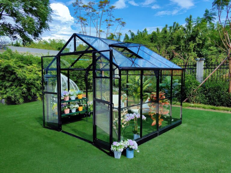 Premium Staklenik Polikarbonatni 278x278cm Crni Cultivo 1