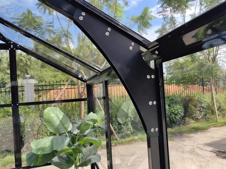 Premium Staklenik Polikarbonatni 278x278cm Crni Cultivo 3