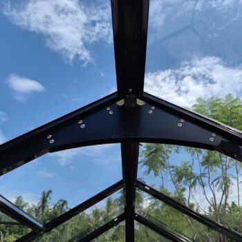 Premium Staklenik Polikarbonatni 278x278cm Crni Cultivo 4