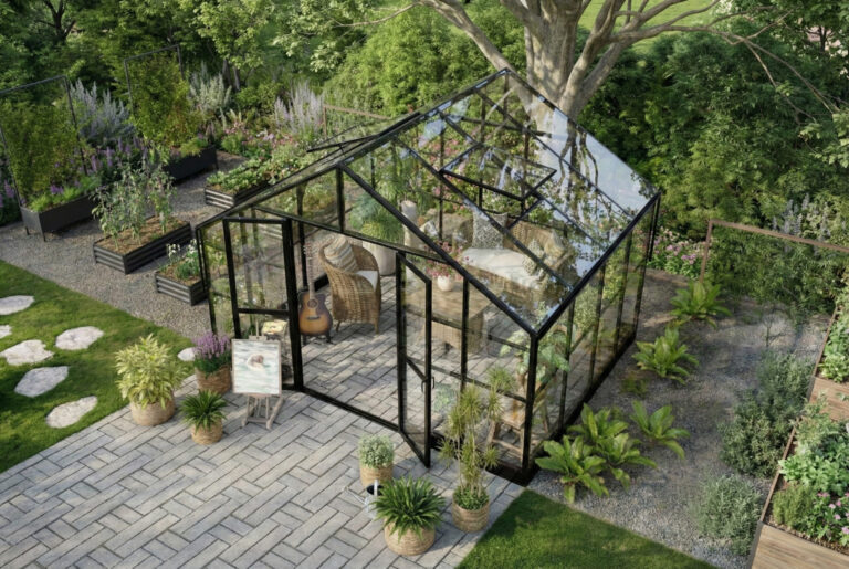 Premium Staklenik Polikarbonatni 278x354cm Crni Cultivo 1