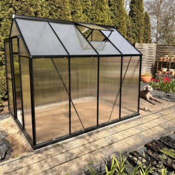 Staklenik Polikarbonatni 183x245cm Crni Cultivo 1