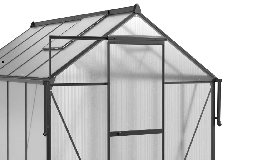 Staklenik Polikarbonatni 183x245cm Crni Cultivo 2