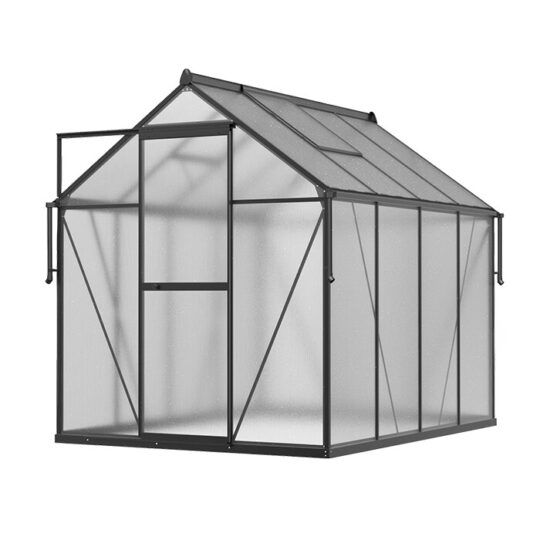 Staklenik Polikarbonatni 183x245cm Crni Cultivo