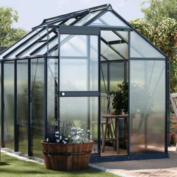 Staklenik Polikarbonatni 183x245cm Crni Cultivo 7