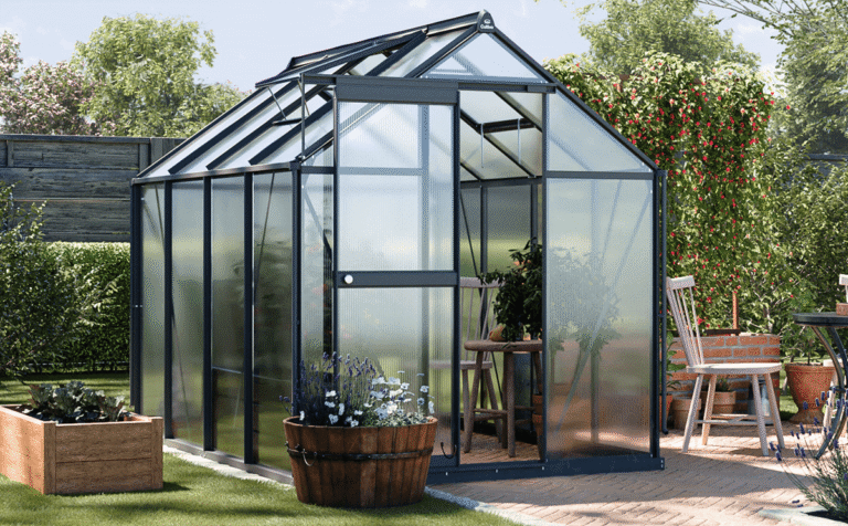 Staklenik Polikarbonatni 183x245cm Crni Cultivo 7