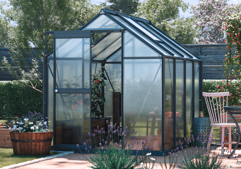 Staklenik Polikarbonatni 183x245cm Crni Cultivo 8
