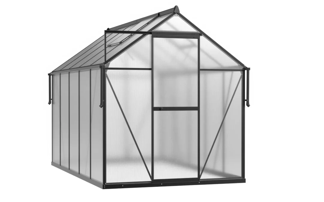 Staklenik Polikarbonatni 183x303cm Crni Cultivo 1