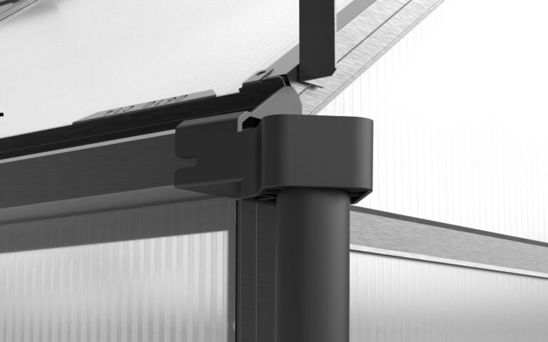 Staklenik Polikarbonatni 183x303cm Crni Cultivo 4