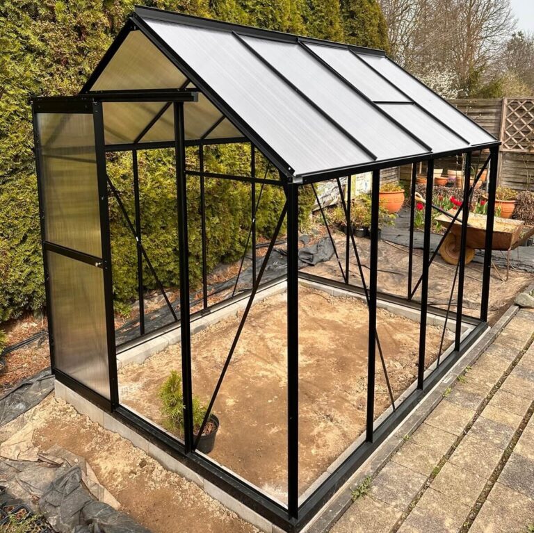 Staklenik Polikarbonatni 183x303cm Crni Cultivo 9