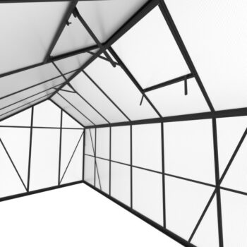 Staklenik Polikarbonatni 183x361cm Crni Cultivo 2