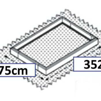 Staklenik Polikarbonatni 183x361cm Crni Cultivo 5