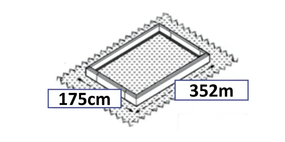 Staklenik Polikarbonatni 183x361cm Crni Cultivo 5