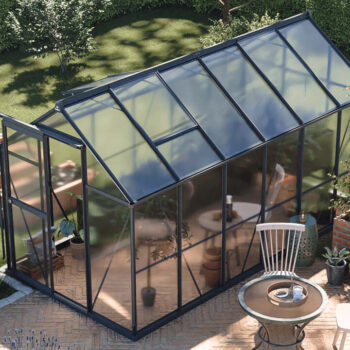 Staklenik Polikarbonatni 183x361cm Crni Cultivo 7