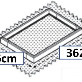 Staklenik Polikarbonatni 244x370cm Crni Cultivo 5
