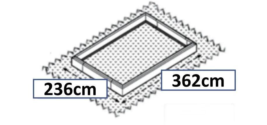 Staklenik Polikarbonatni 244x370cm Crni Cultivo 5