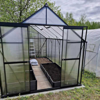 Staklenik Polikarbonatni 244x429cm Crni Cultivo 5