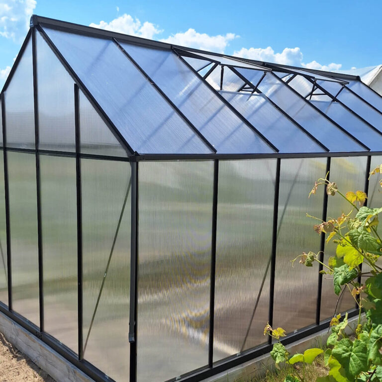 Staklenik Polikarbonatni 244x429cm Crni Cultivo 8