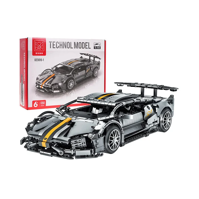 Techno Blocks Car Grey Wolf