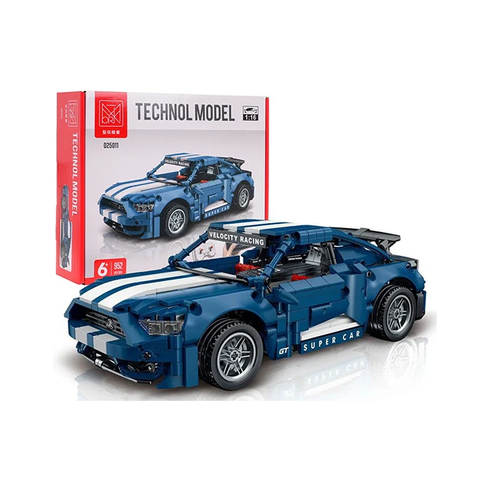 Techno Blocks Car Velocity Plavi
