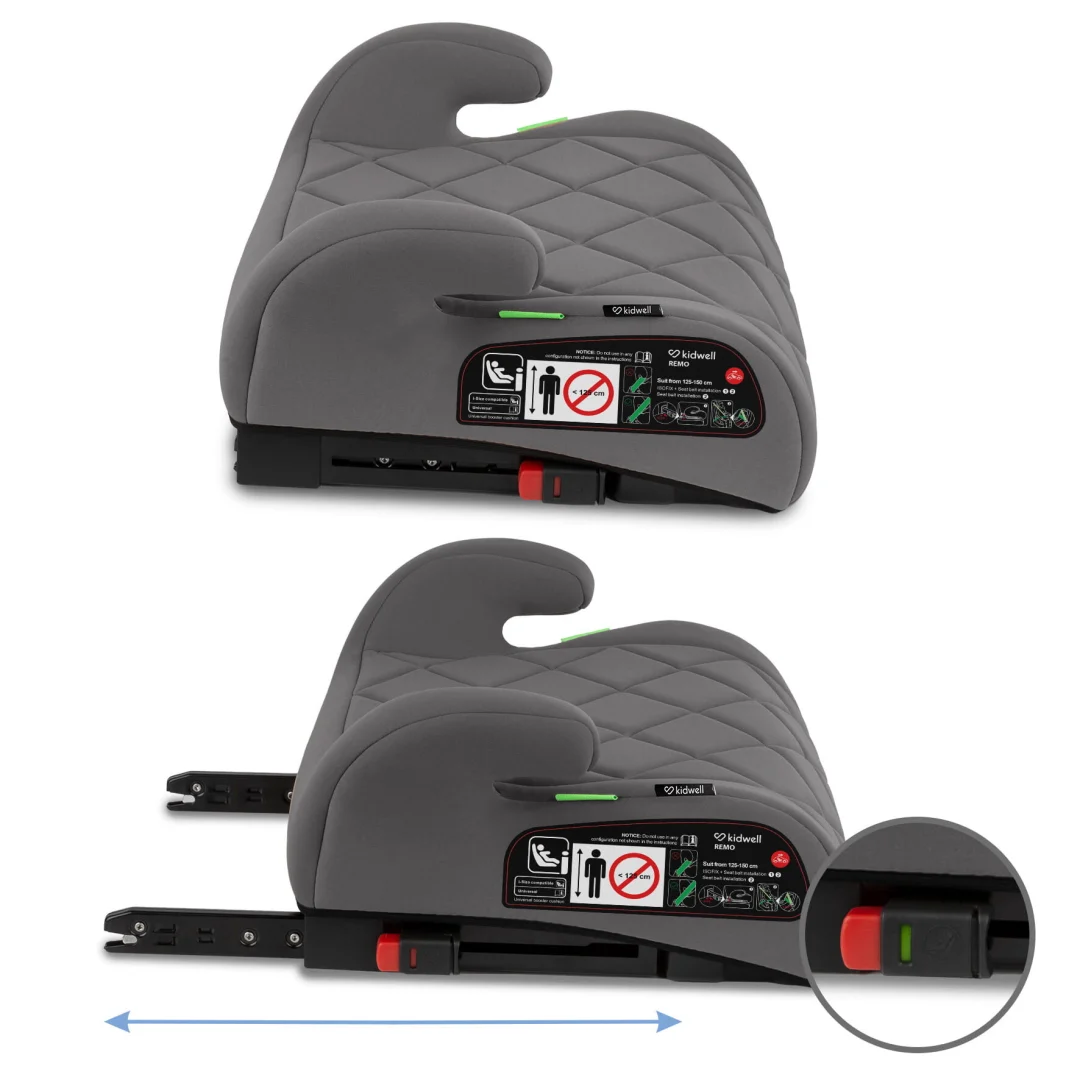 I Size Booster Autosjedalica Remo Grey 4