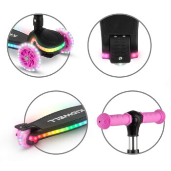 Kidwell Svjetleći Romobil Lumo Rozi 4
