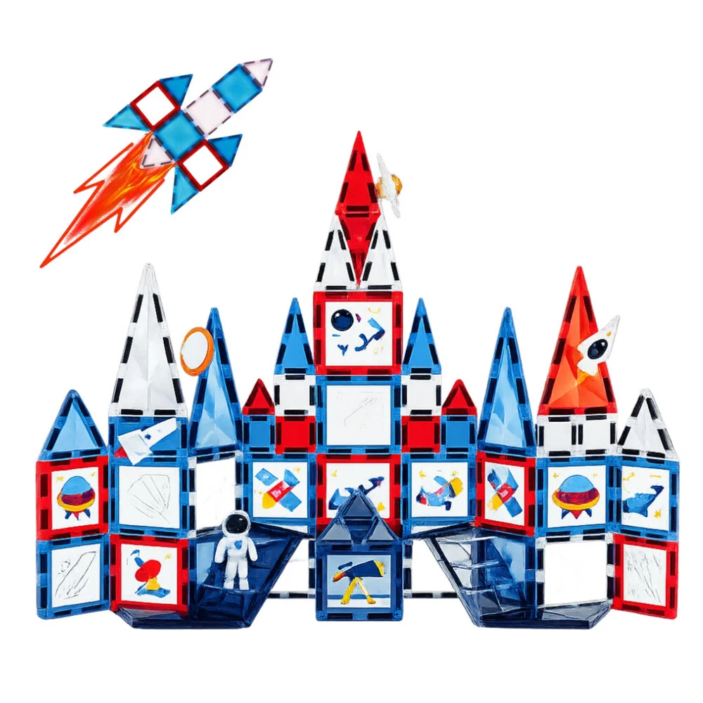 Magnetne Kocke 90 Komada Space Cadet 1