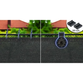 Mreža Za Sjenu 1,5x25m 140gm2 + 50 Stezaljki Siva 4