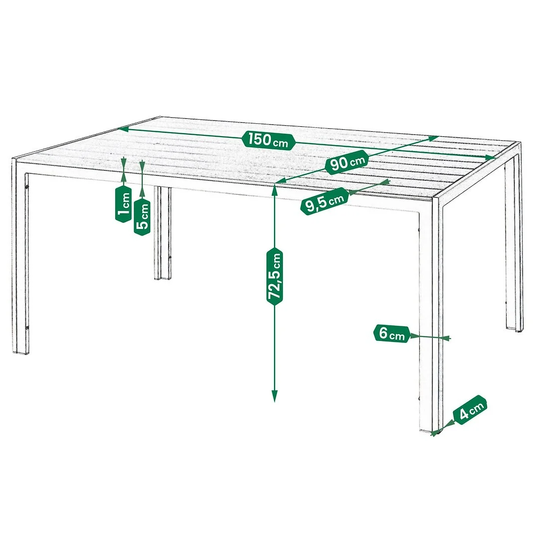 Vrtni Stol Omelia Silver 6