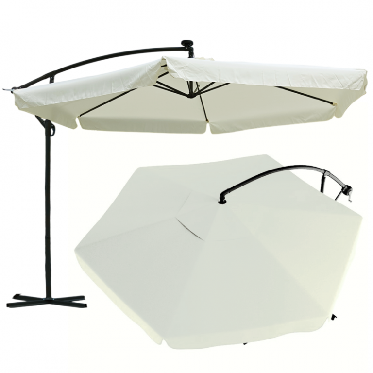 Vrtni Suncobran S Rasvjetom 350cm Plonos 2