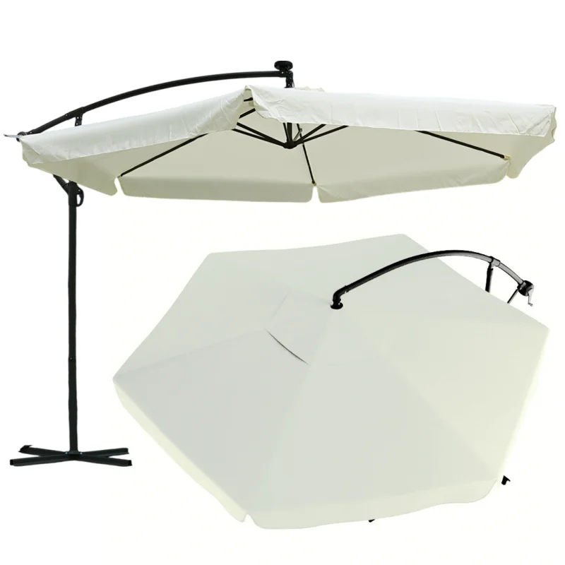 Vrtni Suncobran S Rasvjetom 350cm Plonos 2