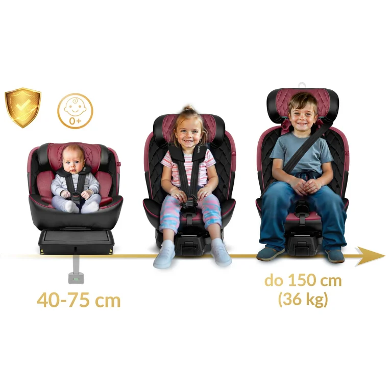 Autosjedalica Nukido Aero Line Rose 0 36 Kg 10
