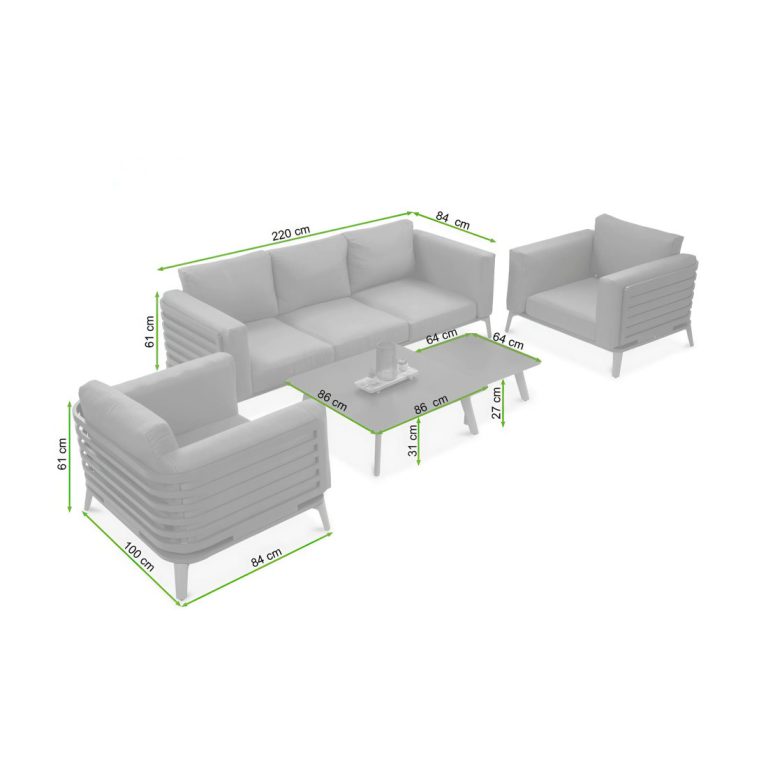 Vrtna Garnitura Radisson Caffe Set Beige 1