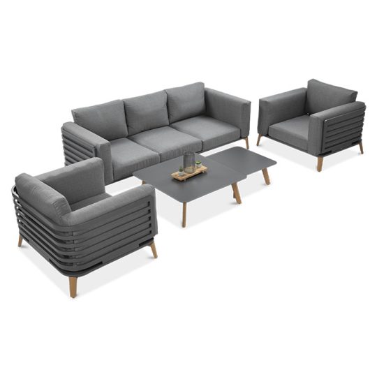 Vrtna Garnitura Radisson Caffe Set Dark