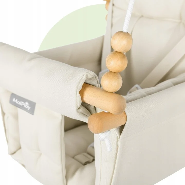Dječja Ljuljačka 3u1 Baby Swing Beige 6