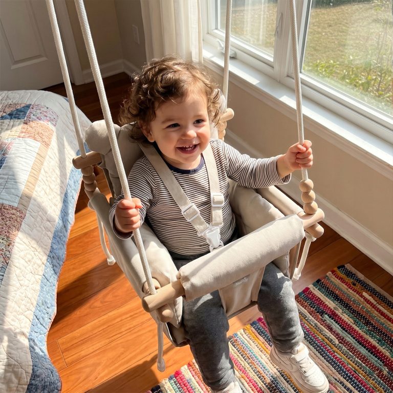 Dječja Ljuljačka 3u1 Baby Swing Grey 7