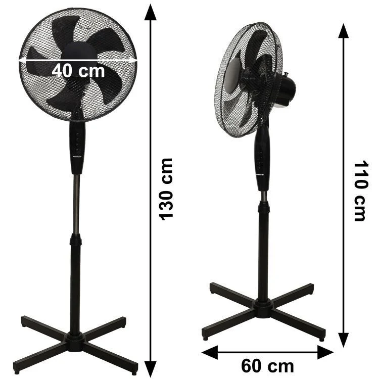 Podni Ventilator Powermat Black 5