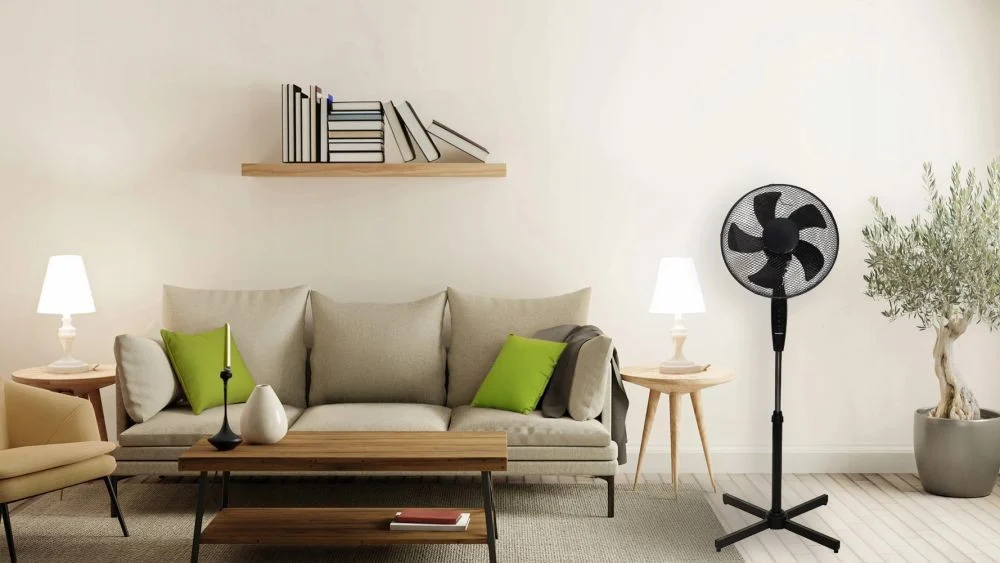 Podni Ventilator Powermat Black 6