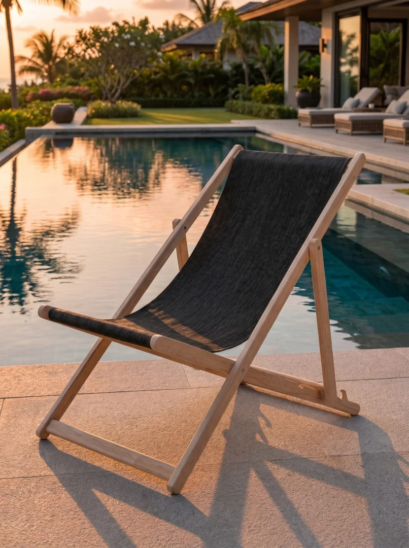 Sklopiva Drvena Ležaljka Relax Golden Brown 5