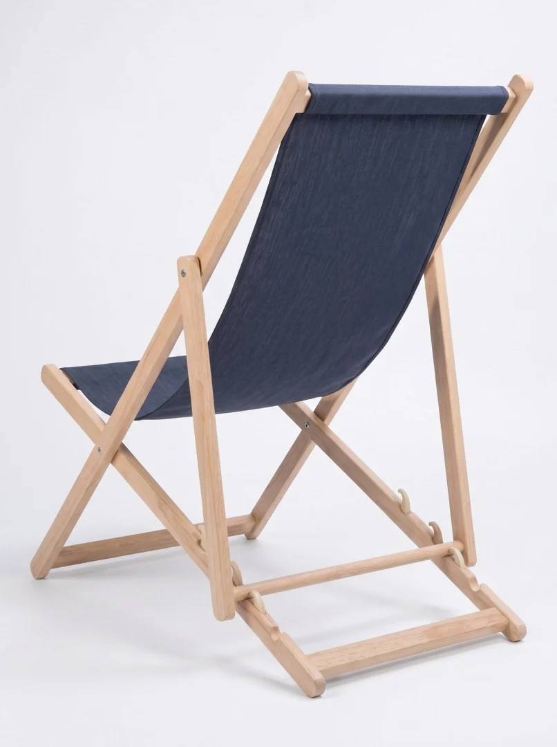 Sklopiva Drvena Ležaljka Relax Navy Blue 1