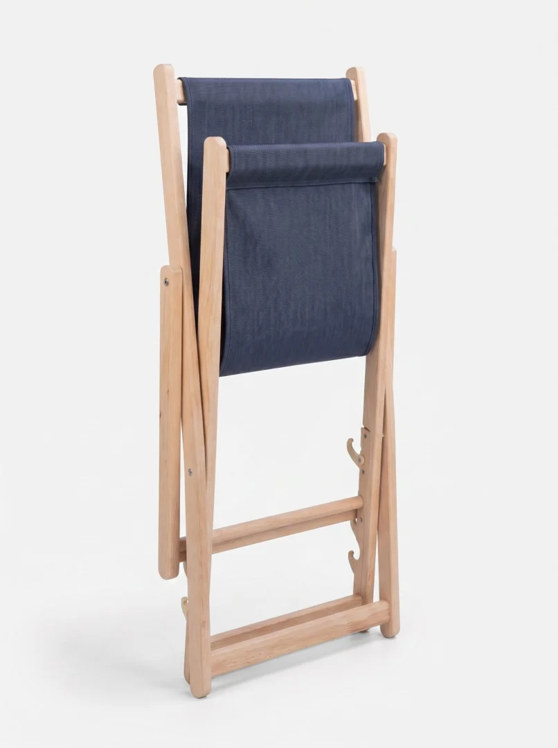 Sklopiva Drvena Ležaljka Relax Navy Blue 2