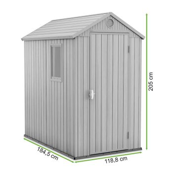 Vrtna Kućica Darwin 4x6 Grey 4