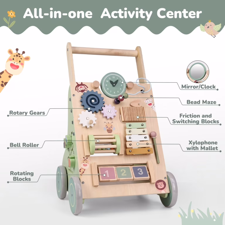 Dječja Drvena Hodalica Montessori Jungle 4
