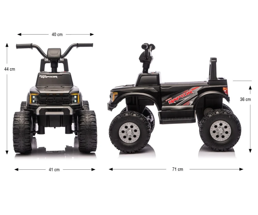 Quad Na Akumulator Ford Raptor F 150 Black 8