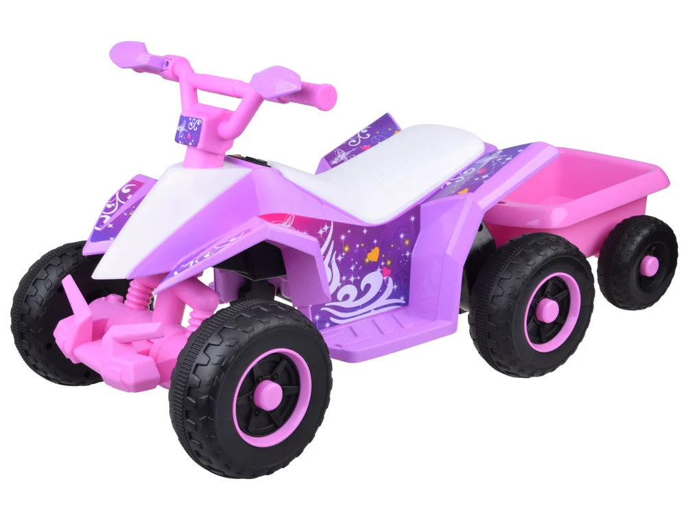 Quad Na Akumulator S Prikolicom Trx Pink 1