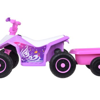 Quad Na Akumulator S Prikolicom Trx Pink 2