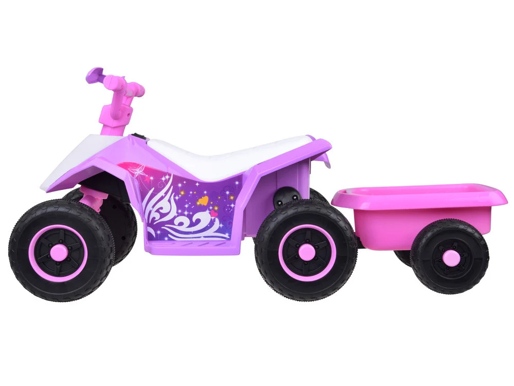 Quad Na Akumulator S Prikolicom Trx Pink 2
