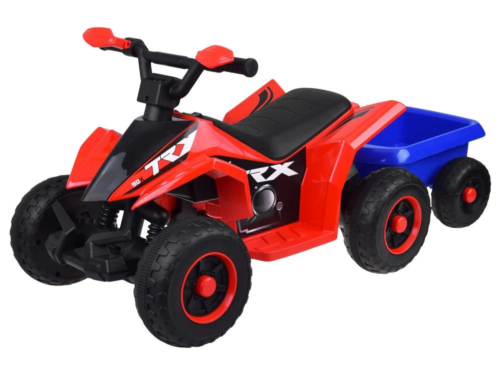 Quad Na Akumulator S Prikolicom Trx Red 1