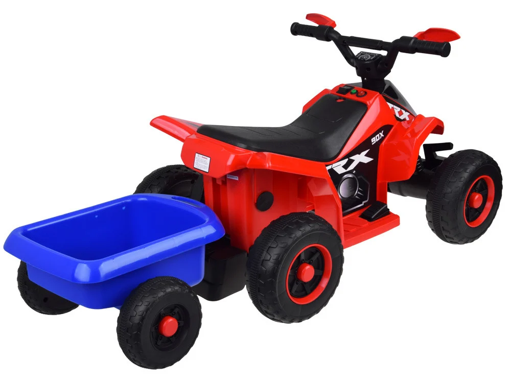 Quad Na Akumulator S Prikolicom Trx Red 2